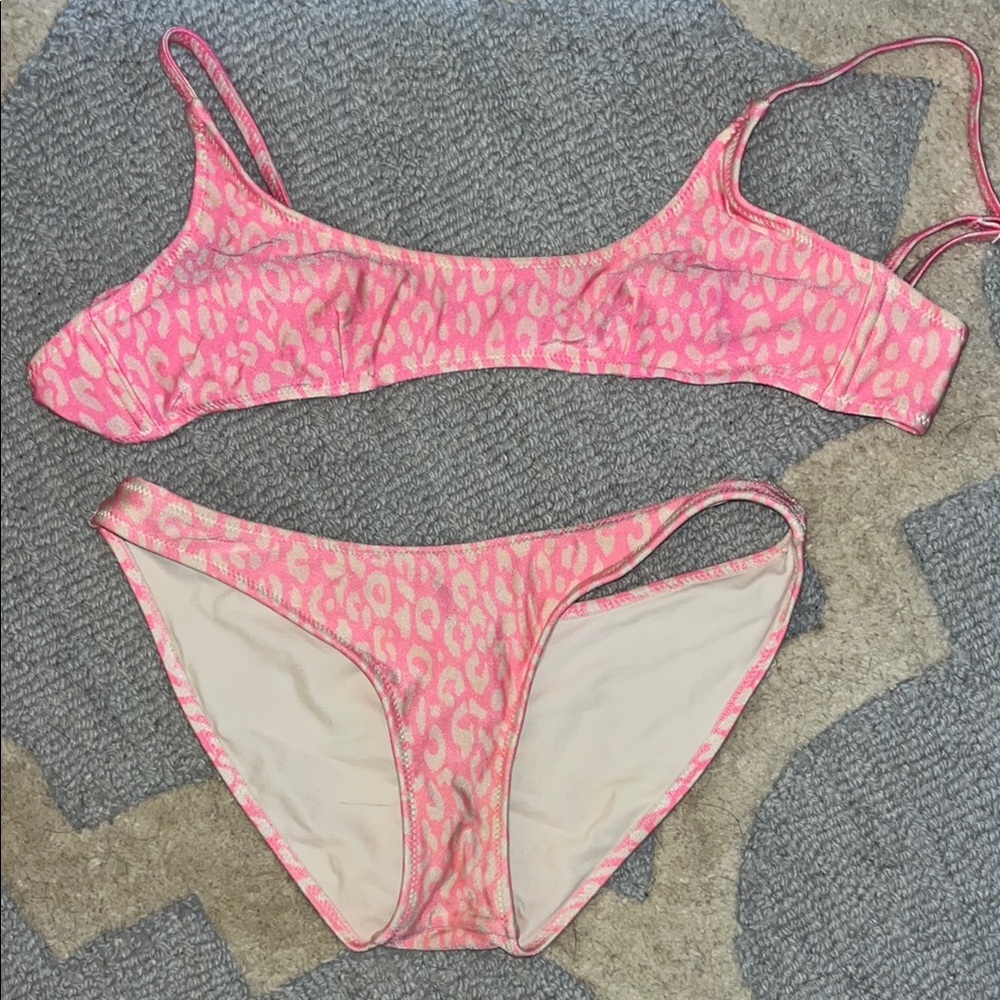 Triangl Swimwear Pink Leopard Bikini🩷
